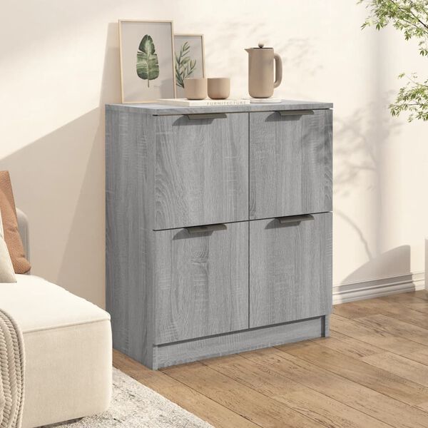 vidaXL Buffet Sonoma gris 60x30x70 cm Bois d'ingénierie