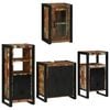 vidaXL Ensemble de mobilier de salle de bain 4 pcs Bois massif recycl&eacute;