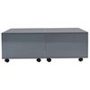 vidaXL Table basse Gris brillant 100x100x35 cm