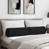 vidaXL Coussins d'accent 2 pcs Noir Ø 25 x 70 cm tissu