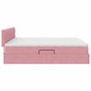 vidaXL Lit de Rangement avec matelas Rose 180 x 200 cm Velours