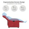 vidaXL Fauteuil inclinable &eacute;lectrique rouge similicuir