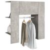 vidaXL Armoire de couloir Gris béton 97,5x37x99 cm Bois d'ingénierie
