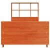 vidaXL Cadre de lit sans matelas cire marron 90x200 cm bois pin massif