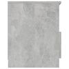 vidaXL Tables de chevet 2 pcs Gris b&eacute;ton 40x40x50 cm Agglom&eacute;r&eacute;
