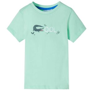 T-shirt enfants &agrave; manches courtes vert clair 92