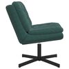 vidaXL Fauteuil relaxant pivotant Vert fonc&eacute; 63 x 75 x 76 cm Velours