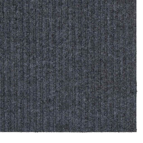 vidaXL Tapis Couloir Gris 80 x 500 cm tissu
