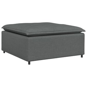 vidaXL Module de repose-pieds pour canap&eacute; modulaire Gris fonc&eacute; 100 x 100 x 48 cm