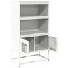 vidaXL Buffet haut blanc 68x39x123 cm acier