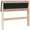 vidaXL T&ecirc;te de lit capitonn&eacute;e Gris fonc&eacute; 90 cm Pin massif