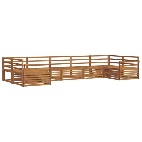 vidaXL Ensembles de canap&eacute;s 7 pcs Naturel Bois d'Acacia Massif
