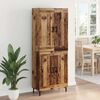 vidaXL Haut Armoire 2 pcs Bois Ancien Bois d'ing&eacute;nierie