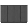 vidaXL Buffet Gris 120x35x80 cm Bois massif de pin