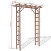 vidaXL Arche pour rosiers avec dessus plat 150x50x195 cm WPC Marron