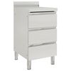 vidaXL Armoire de cuisine commerciale avec 3 tiroirs 50 x 60 x 96 cm