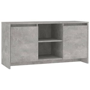 vidaXL Meuble TV Gris b&eacute;ton 102x37,5x52,5 cm Bois d'ing&eacute;nierie