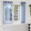 vidaXL Rideaux en voile avec œillets 2 pcs bleu royal