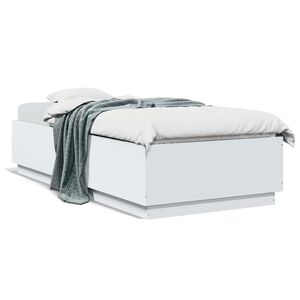 vidaXL Cadre de lit sans matelas blanc 100x200 cm