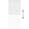 vidaXL Store enrouleur occultant 124,4 x 230 cm, largeur du tissu 120 cm, blanc