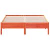 vidaXL Cadre de lit sans matelas cire marron 140x200cm bois pin massif