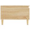 vidaXL Table basse ch&ecirc;ne sonoma 55x55x36,5 cm bois d'ing&eacute;nierie