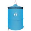 vidaXL Tente de toilettes pop-up avec corde suspendue Bleu 97 x 126 cm