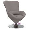 vidaXL Fauteuil &oelig;uf Taupe 63 x 73 x 90 cm tissu