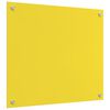 vidaXL Protection de cuisine 2 pcs Jaune 70 x 60 cm verre trempé