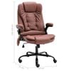vidaXL Chaise de bureau de massage marron clair similicuir daim