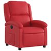 vidaXL Fauteuil inclinable &eacute;lectrique Rouge Similicuir
