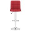 vidaXL Tabourets de bar lot de 2 rouge bordeaux tissu