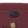 vidaXL Fauteuil inclinable de massage électrique Rouge bordeaux Tissu