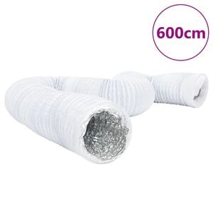 vidaXL Conduit de ventilation aluminium et PVC 6 m &Oslash;10 cm