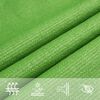vidaXL Voile d'ombrage 160 g/m&sup2; Vert clair 4x4x5,8 m PEHD
