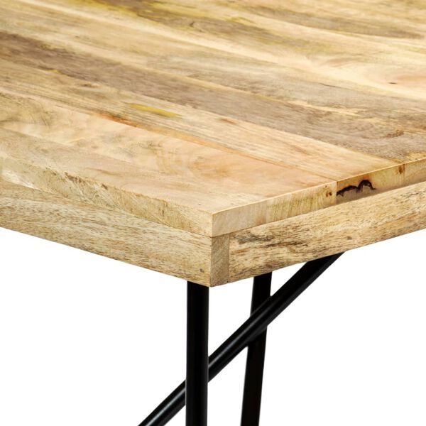 vidaXL Table à manger 180x90x76 cm Bois de manguier massif