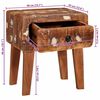 vidaXL Table d'appoint Marron 40 x 32 x 46 cm Bois Recyclé Solide
