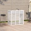 vidaXL Table de bar d'ext&eacute;rieur blanc 113,5x50x103 cm bois massif pin