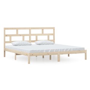 vidaXL Cadre de lit sans matelas bois de pin massif 200x200 cm