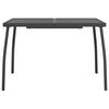 vidaXL Table de jardin anthracite 110x80x72 cm Treillis d'acier