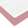 vidaXL Cadre de lit avec matelas Rose 90 x 190 cm tissu