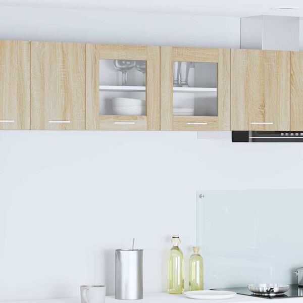 vidaXL Armoire suspendue Ch&ecirc;ne Sonoma et Blanc 80 x 31 x 40 cm