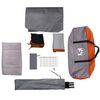 vidaXL Tente de camping &agrave; d&ocirc;me 4 personnes orange imperm&eacute;able