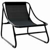 vidaXL Mobilier de jardin 3 pcs Noir Acier enduit de poudre