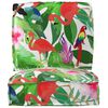 vidaXL Set de coussins de palette 2 pcs Jungle tropicale Tissu Oxford