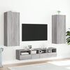 vidaXL Meuble TV mural sonoma gris 40,5x30x102 cm bois d'ing&eacute;nierie