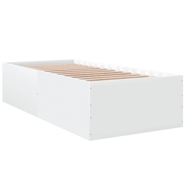 vidaXL Cadre de lit sans matelas blanc 90x190 cm