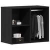 vidaXL Cabinet de Cosm&eacute;tiques avec &eacute;tag&egrave;re Ch&ecirc;ne noir 80 x 40 x 65 cm