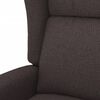 vidaXL Fauteuil Marron fonc&eacute; Tissu