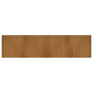 vidaXL Tapis rectangulaire marron 100x400 cm bambou